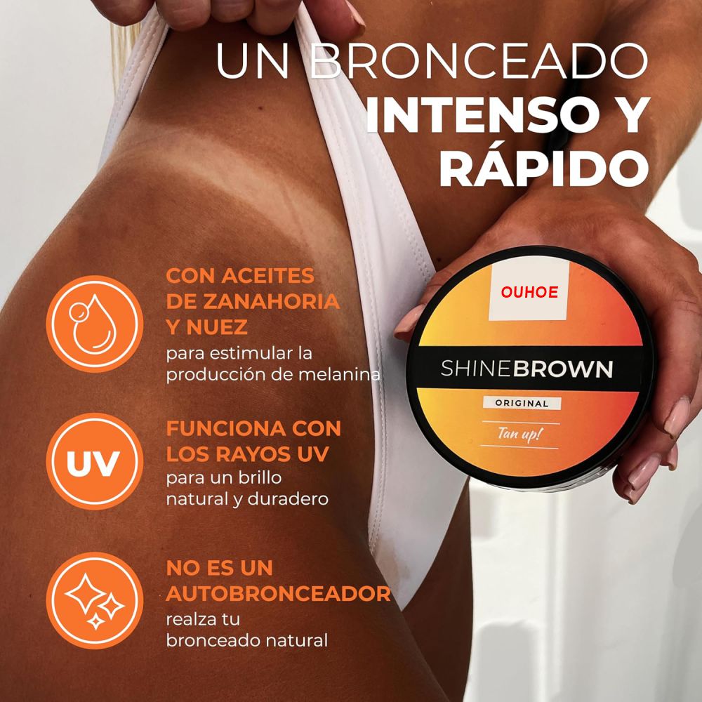Bronceador Natural con Aceites 100% Puros con Aroma Tropical